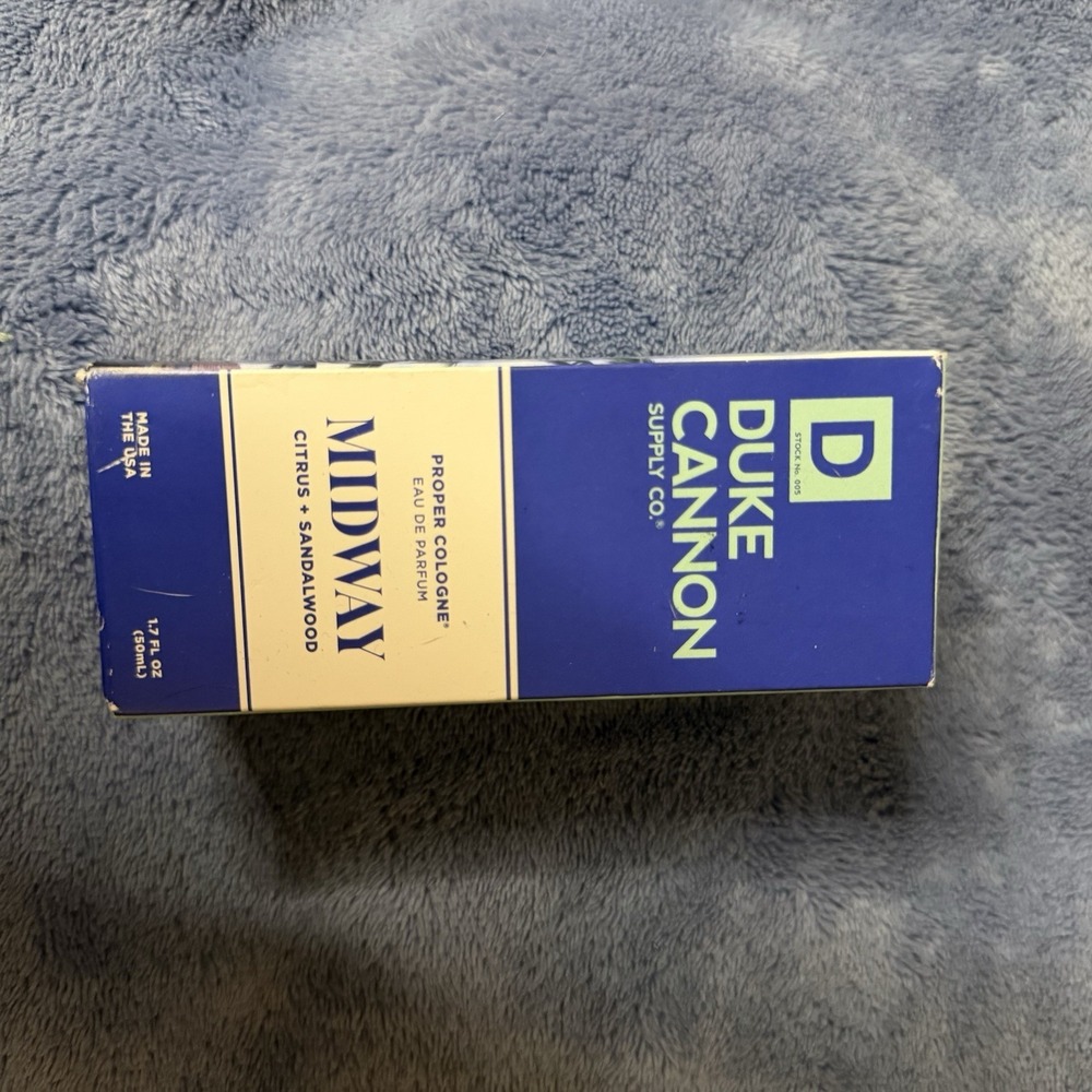 Duke Cannon-Proper Cologne Midway-Mens Eau De Parfum-1.7 OZ-Citrus+sadalwood-NEW